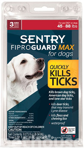 FiproGuard Max для собак вагою від 20 до 40 кг