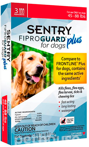 FiproGuard Plus Краплі від бліх, кліщів і вошей для собак вагою від 20 до 40 кг