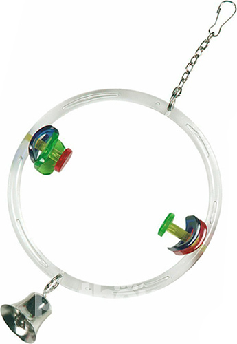 Flamingo Cage Hanger Swing Гойдалка з дзвіночком для птахів