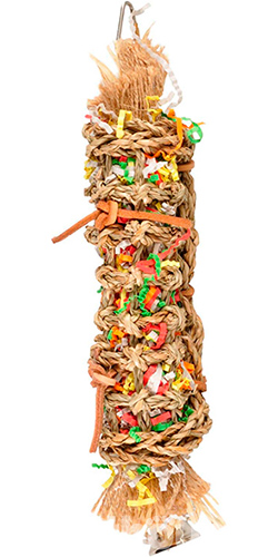 Flamingo Papyr Parakeet Toy Tube Іграшка з дзвіночком для папуг