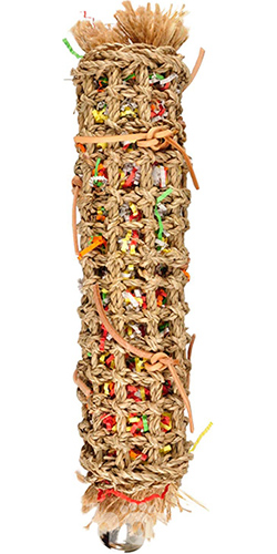 Flamingo Papyr Parakeet Toy Tube Іграшка з дзвіночком для папуг