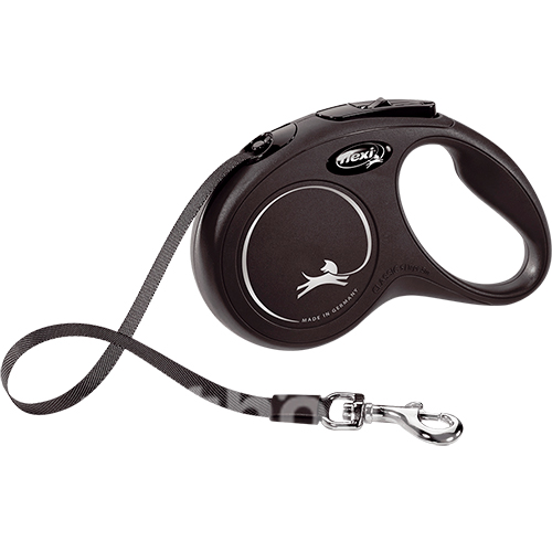 Flexi New Classic S — повідець-рулетка для собак до 15 кг, стрічка, 5 м, фото 4