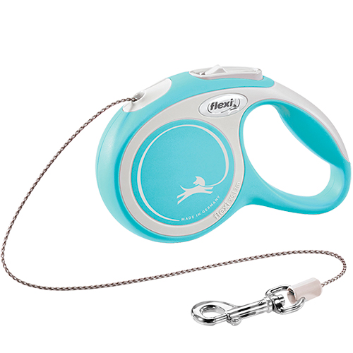 Flexi New Comfort XS — повідець-рулетка для собак до 8 кг, трос, 3 м