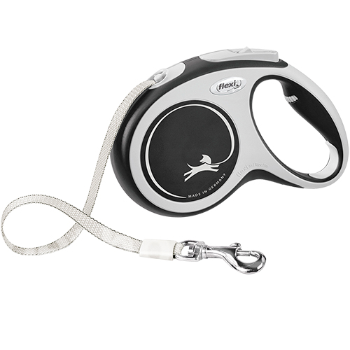 Flexi New Comfort M — повідець-рулетка для собак до 25 кг, стрічка, 5 м, фото 5