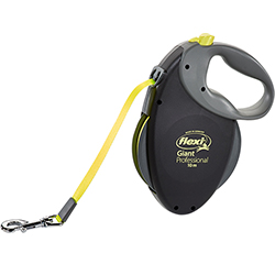 Flexi Giant Profession Neon L — повідець-рулетка для собак вагою до 50 кг, стрічка, 10 м