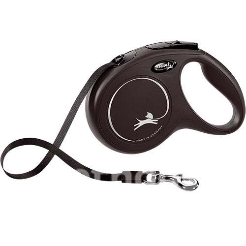 Flexi New Classic M — повідець-рулетка для собак до 25 кг, стрічка, 5 м