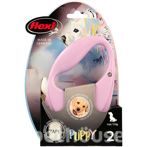 Flexi SPECIAL Puppy — Поводок-рулетка для активных щенков до 12 кг, лента, 2 м, фото 6