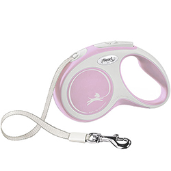 Flexi New Comfort XS — повідець-рулетка для собак до 12 кг, стрічка, 3 м