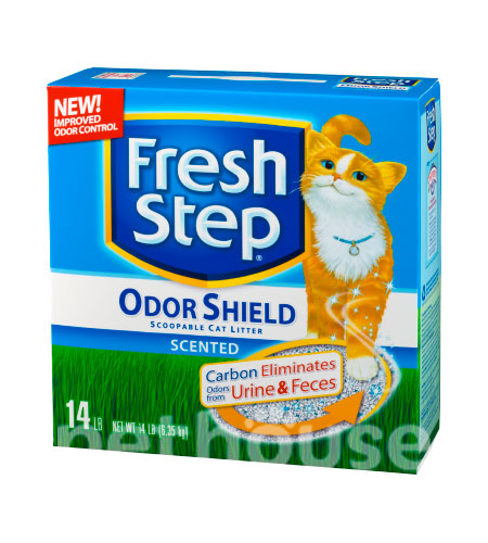 Fresh Step Odor Shield, комкующийся наполнитель с ароматом