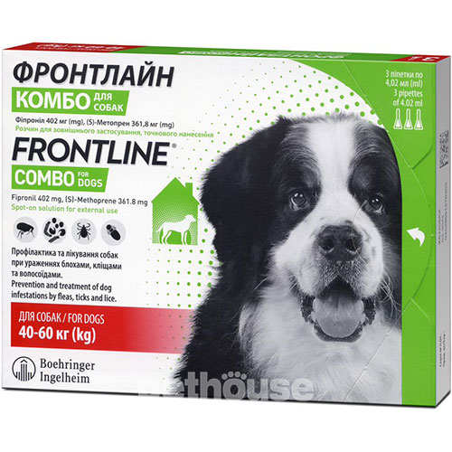 Фронтлайн Комбо для собак весом от 40 до 60 кг, фото 2