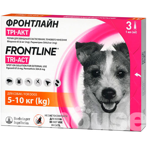 Фронтлайн Tri-Act для собак весом от 5 до 10 кг, фото 2