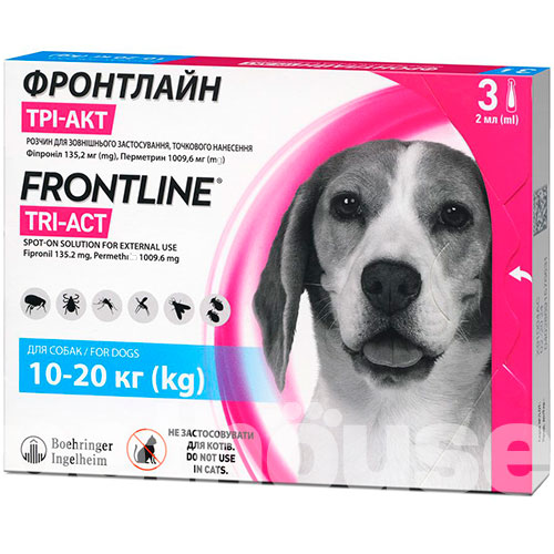 Фронтлайн Tri-Act для собак весом от 10 до 20 кг, фото 2