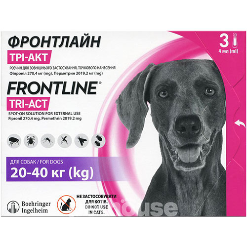 Фронтлайн Tri-Act для собак весом от 20 до 40 кг