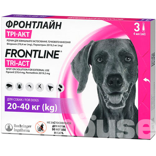 Фронтлайн Tri-Act для собак весом от 20 до 40 кг, фото 2