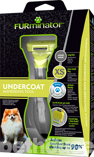 FURminator Long Hair Dog XS - фурминатор для длинношерстных собак карликовых пород, фото 4