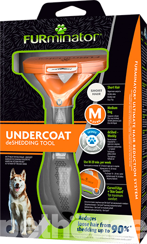 FURminator Short Hair Dog M - фурмінатор для короткошерстих собак середніх порід, фото 4