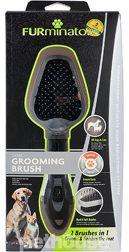 FURminator Dual Grooming Brush Двостороння щітка для котів і собак