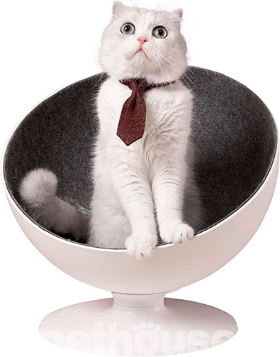 FurryTail Лежак-напівсфера Boss Elevated Cat Bed для котів, фото 3