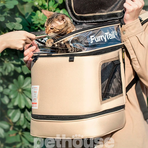 FurryTail Pet Backpack Рюкзак-переноска для кошек и собак весом до 8 кг, фото 8
