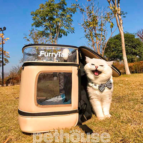 FurryTail Pet Backpack Рюкзак-переноска для кошек и собак весом до 8 кг, фото 9