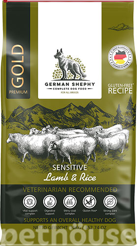 German Shephy Gold Sensitive Lamm с ягненком для собак