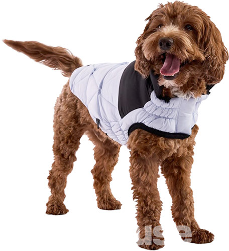 GF Pet Diamond Dog Puffer Blue Пуховик для собак, блакитний