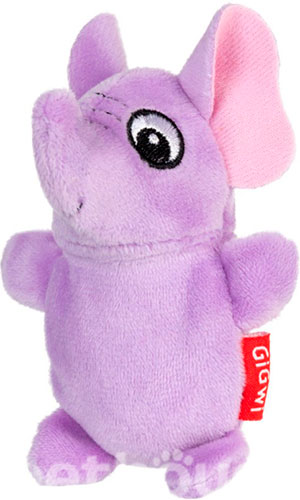 GiGwi Plush Игрушка "Слон" с двумя пищалками для собак