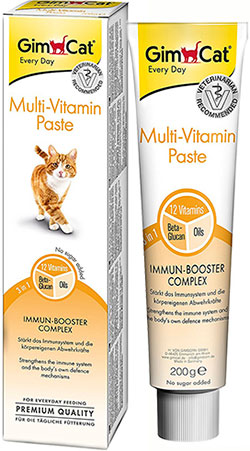 GimCat Multi-Vitamin Paste - мультивитаминная паста для кошек
