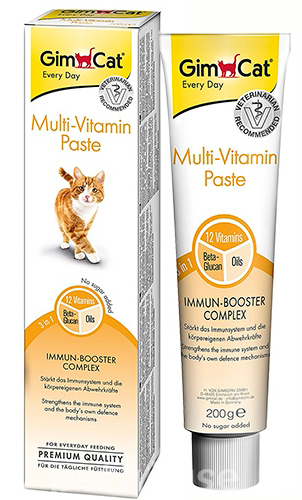 GimCat Multi-Vitamin Paste - мультивитаминная паста для кошек