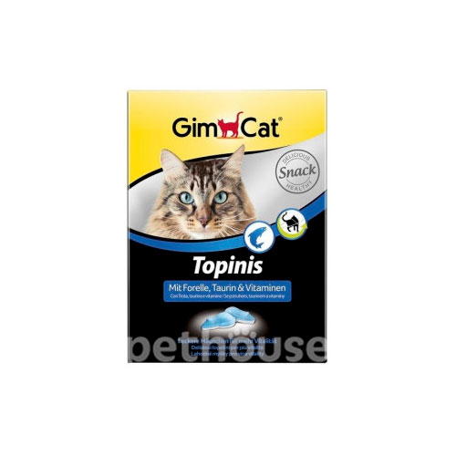GimCat Topinis - витаминизированные лакомства для кошек, с рыбой