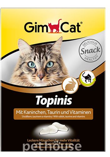 GimCat Cat Topinis - вітамінізовані ласощі для котів, з кроликом