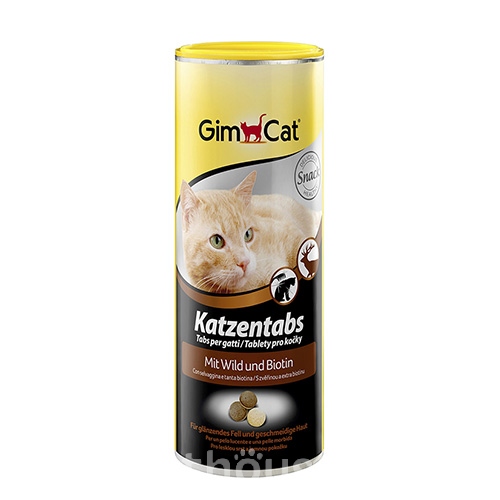GimCat Katzentabs - вітамінізовані ласощі для котів, з дичиною