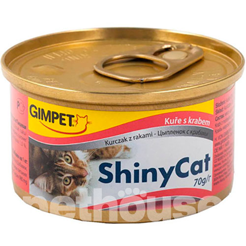 Gimpet Shiny Cat консерви для котів, з куркою та крабами