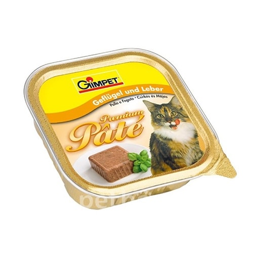 GimCat Pate паштет для кошек, с курицей и печенью
