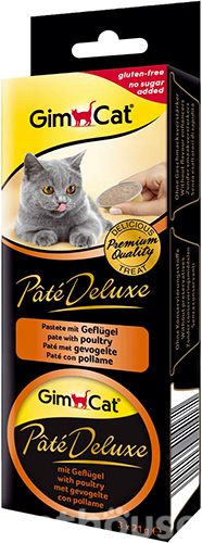 GimCat Pate Deluxe паштет з куркою для котів