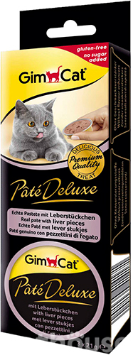 GimCat Pate Deluxe паштет зі шматочками печінки для котів