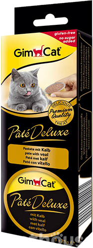 GimCat Pate Deluxe паштет з телятиною для котів