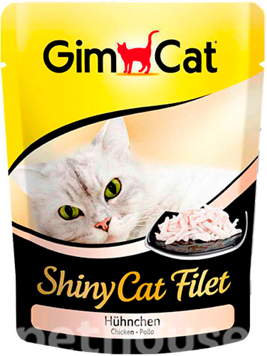GimCat Shiny Cat Filet консервы для кошек, с курицей, пауч