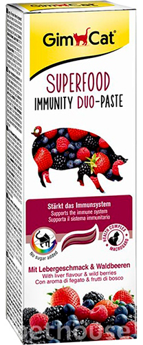 GimCat Superfood Duo-Paste - паста для укрепления иммунитета у кошек