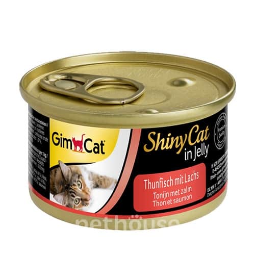 GimCat Shiny Cat консерви для котів, з тунцем і лососем