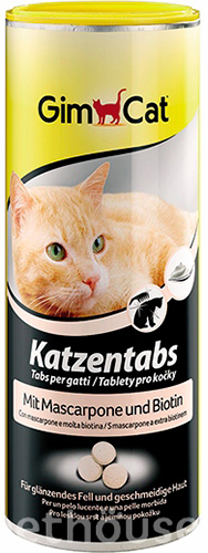 GimCat Katzentabs - вітамінізовані ласощі для котів, з маскарпоне