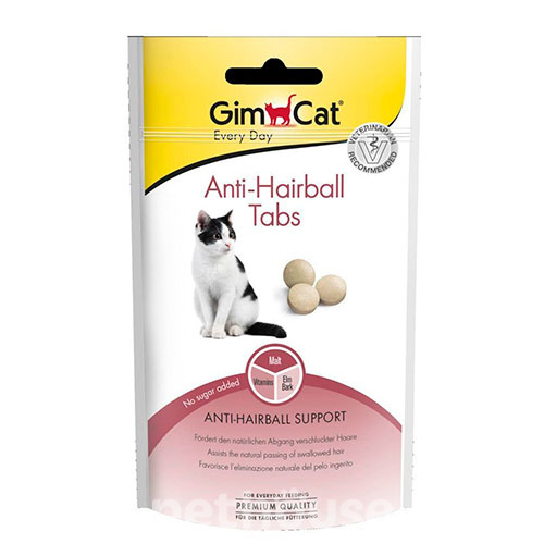 GimCat Anti-Hairball Tabs - ласощі для виведення шерсті зі шлунка котів