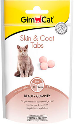 GimCat Skin & Coat Tabs - ласощі для здоров’я шкіри та шерсті котів