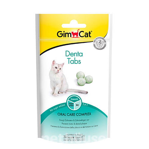 GimCat Denta-Tabs - лакомства для здоровья зубов кошек