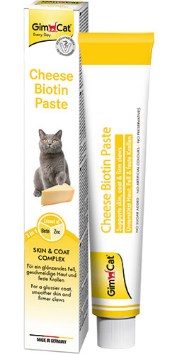 Gimcat Cheese Biotin Paste - паста з сиром та біотином для котів
