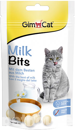 GimCat MilkBits - вітамінізовані ласощі з молоком для котів