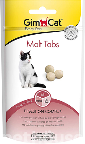 GimCat Malt Tabs - ласощі для виведення шерсті зі шлунку котів