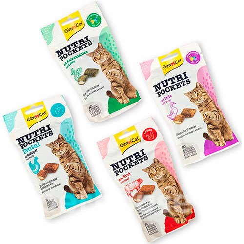 GimCat Nutri Pockets Present Тin Сan Mix - набор лакомств для кошек