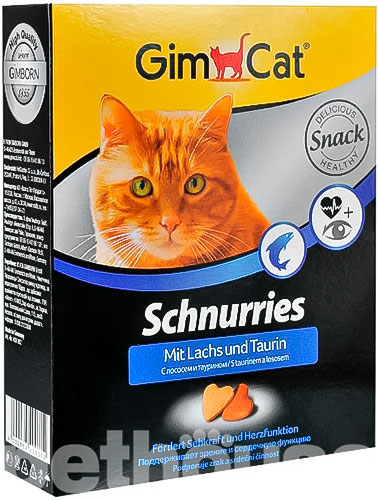 GimCat Schnurries Сердечки со вкусом лосося