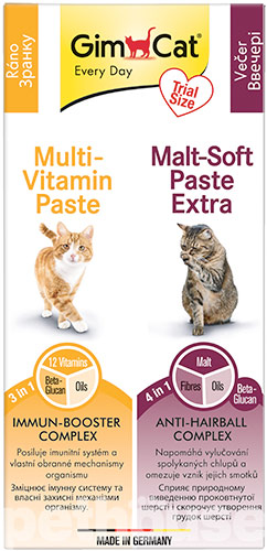 GimCat Kombi-pack Multi-Vitamin & Malt-Soft Extra - набір паст для котів